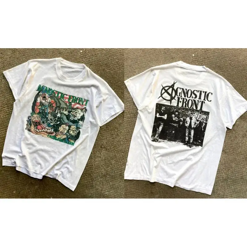 1985 AGNOSTIC FRONT – cause for alarm Vintage Shirt Hard Core  Punk