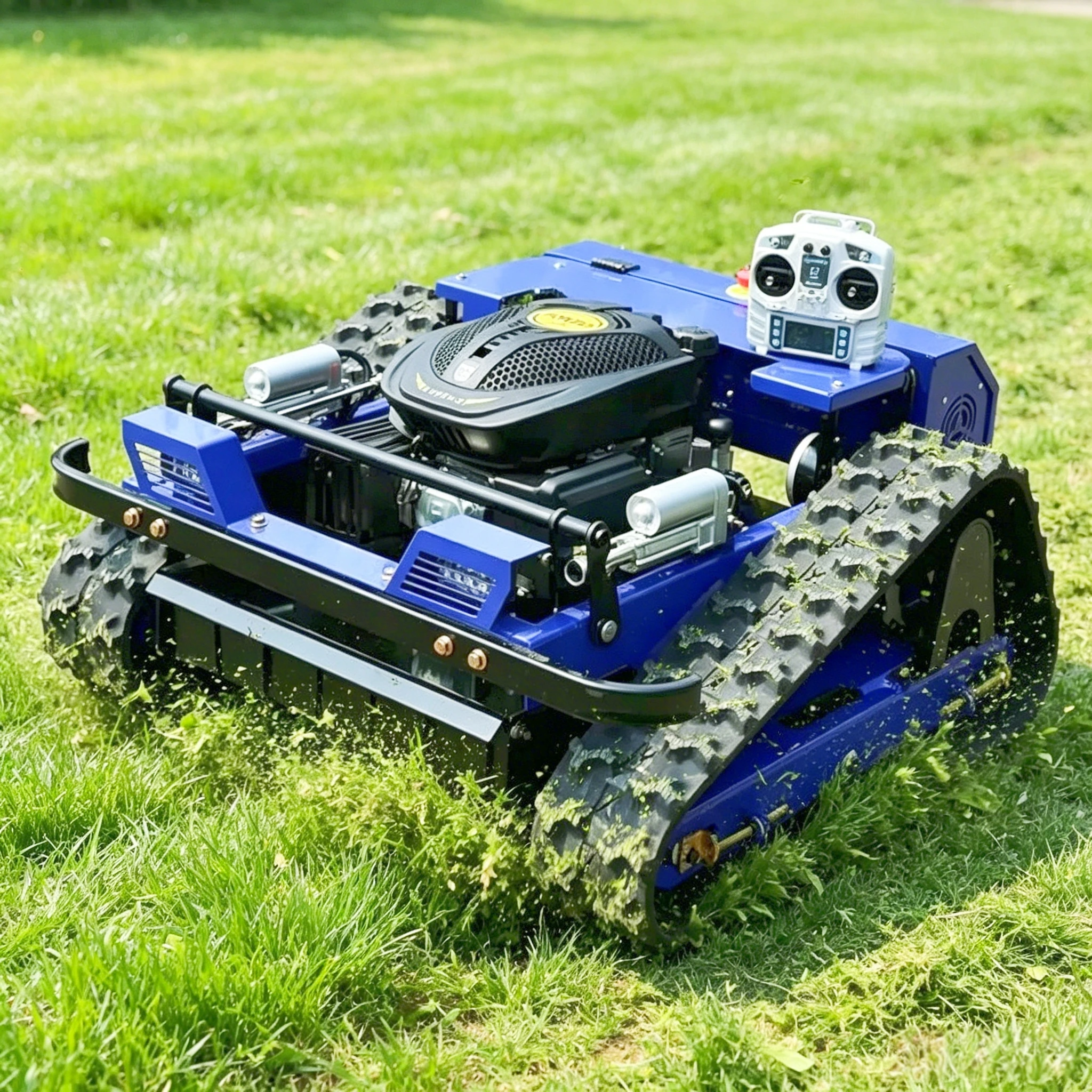 

Remote Controlled Crawler Lawn Mower CE & EPA Certified Petrol Powered All Terrain Mower for Garden Farm Work Customized