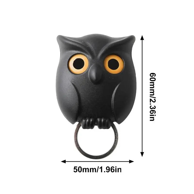 Hooks Owl Magnetic Key Hook Auto Blinking Cute Hooks No Punch Storage Hooks Kitchen Home Wall Decoration Hooks