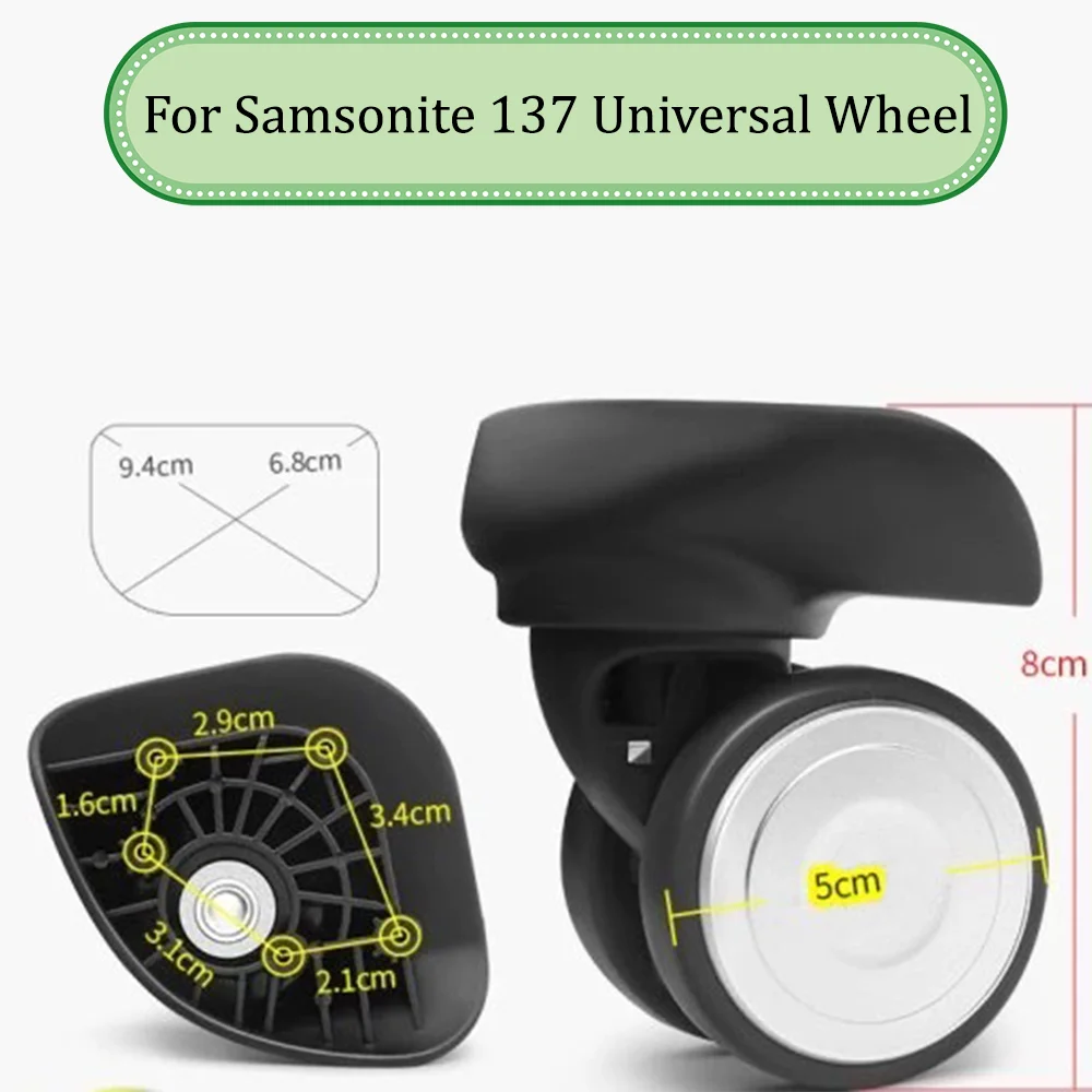 

Suitable For Samsonite 137 Luggage Wheel Trolley Case Wheel Pulley Sliding Casters Universal Wheel Repair Wear-resistant Slient