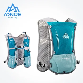 AONIJIE E913S 5L Zaino per idratazione Zaino Borsa Gilet Imbracatura Vescica d'acqua Escursionismo Campeggio Corsa Maratona Gara Sport Arancione
