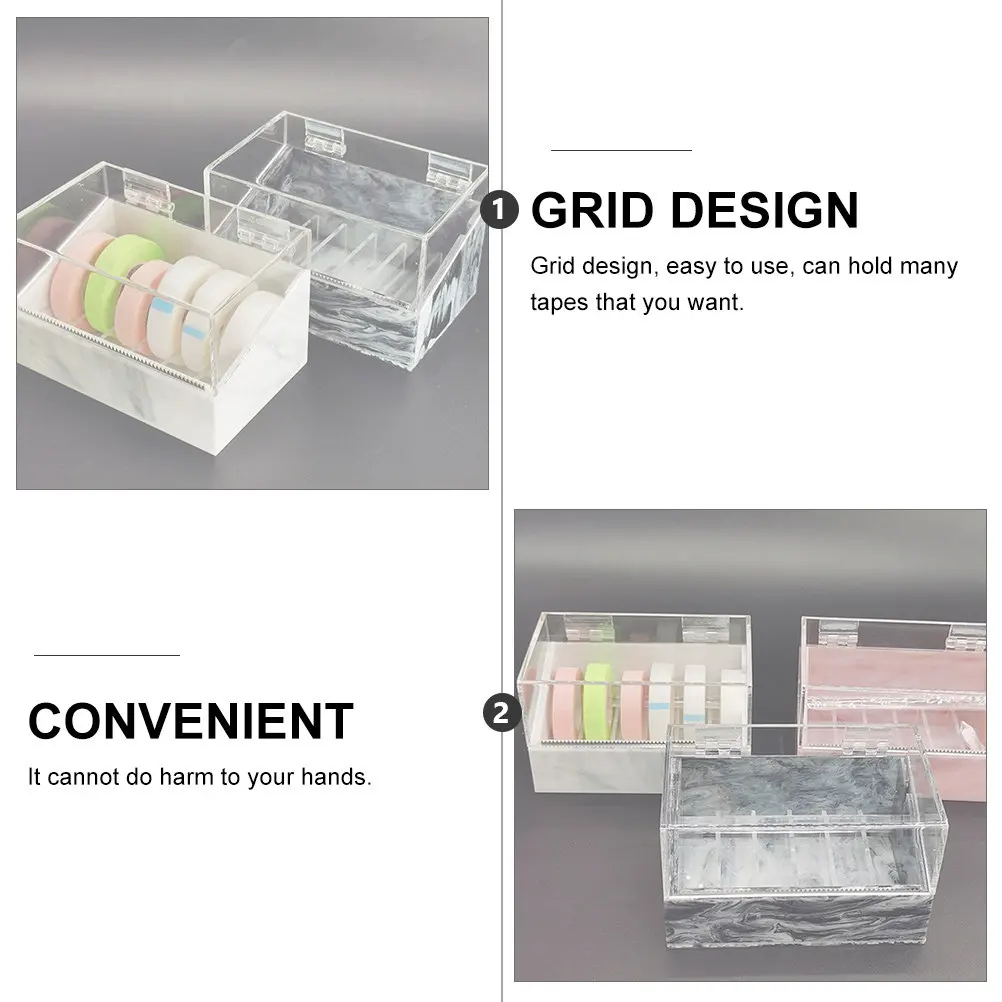 

1Pcs Professional Eyelash Tape Dispenser Smooth Cutting Tool Handy Lightweight Safe Edge Acrylic Tape Cutter for Personal Salon