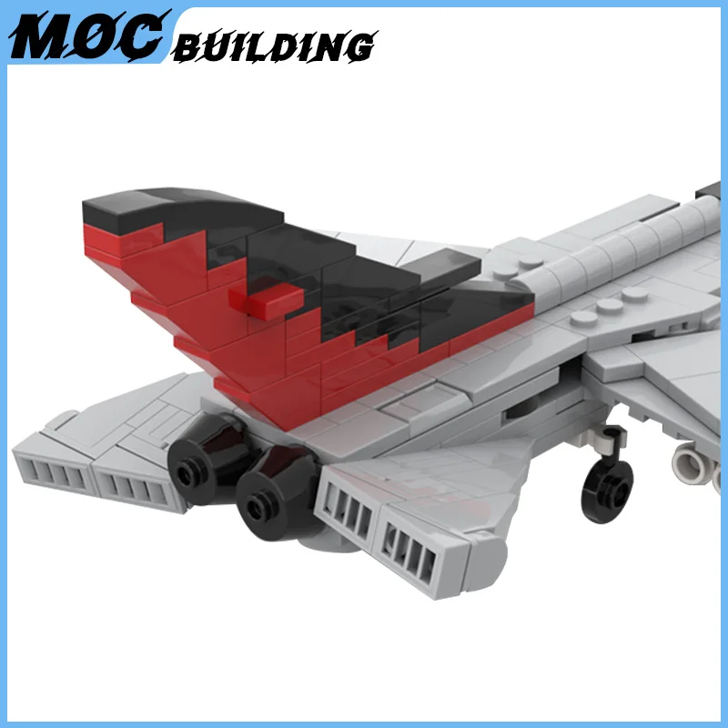 Moc Military Series Building Blocks Panavia Tornado ADV F.3 Aircraft Model 1:72 Scale Fighter Bricks DIY Assembly Toys Xmas Gift