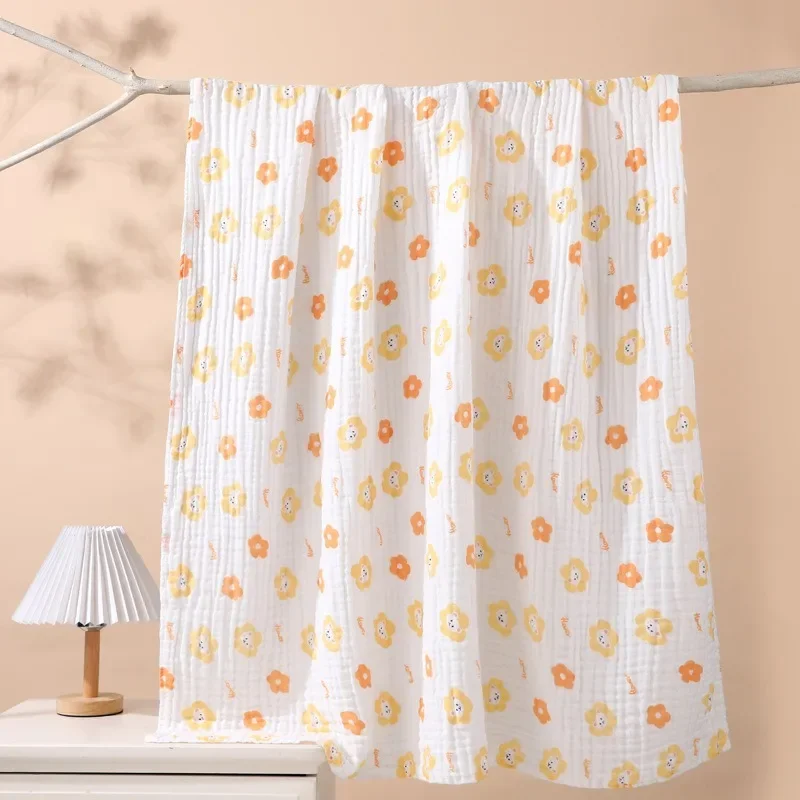 120x120 سنتيمتر شينجيانغ القطن الخالص الشاش منشفة استحمام الطفل-الكرتون الدافئة تنفس بطانية الاطفال القطن تكييف الهواء لحاف للرضع