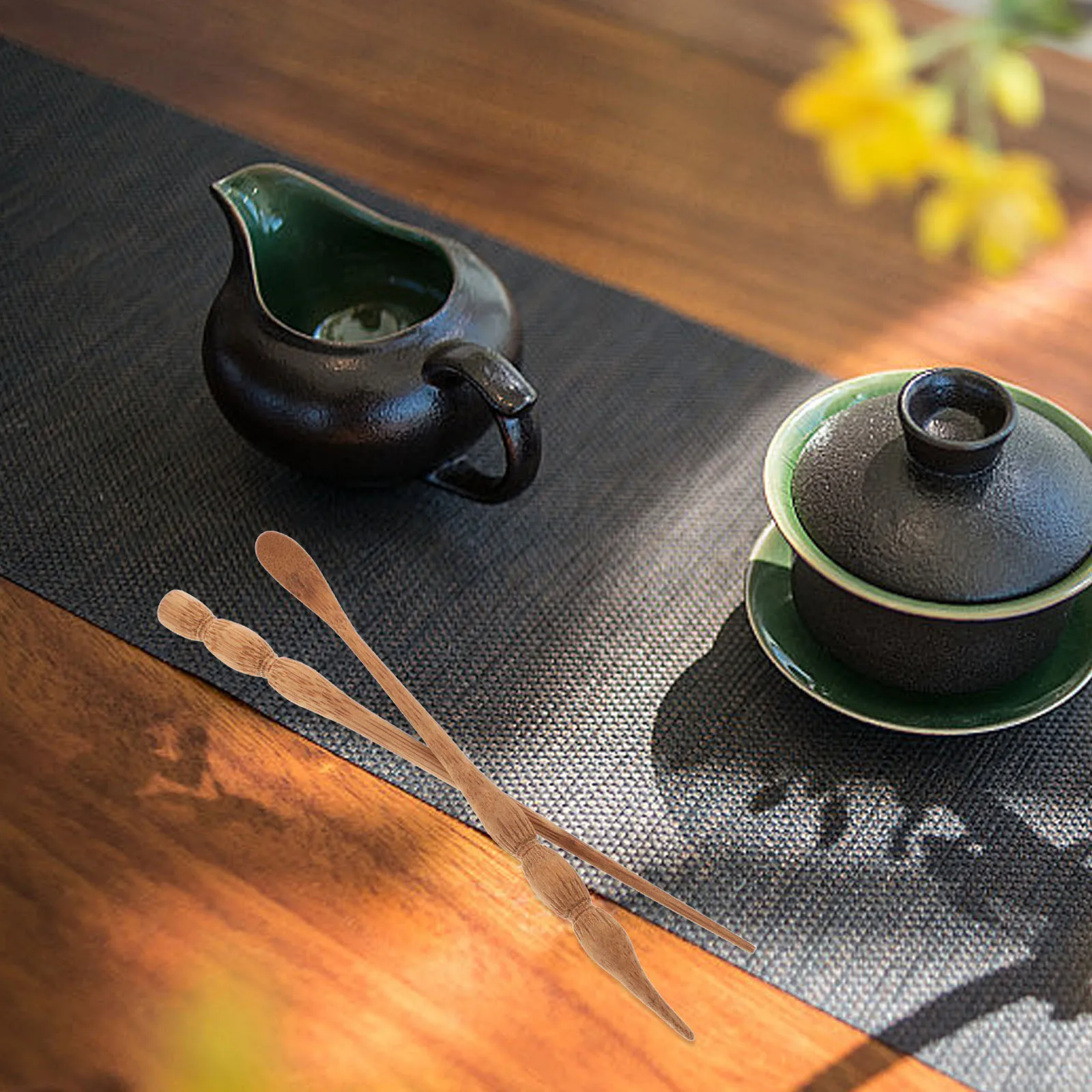 

1Set Delicate Bamboo Tea Scoop and Needle Set Multi-Function Portable Tools for Kung Fu Tea Art Home Accessory Supplies