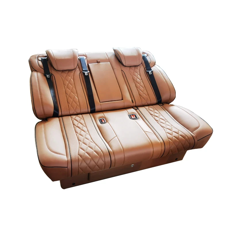 High Quality Adjustable Leather Power 3‑Person Rear Modified Car Seat Enhanced Comfort Auto Interior Parts
