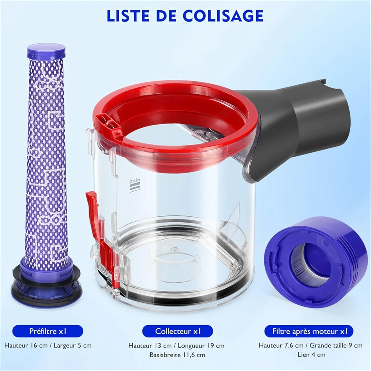 V7 V8 SV10 SV11 진공 청소기 수집 용기 부품 967699-01 용 FZFZ 먼지 용기