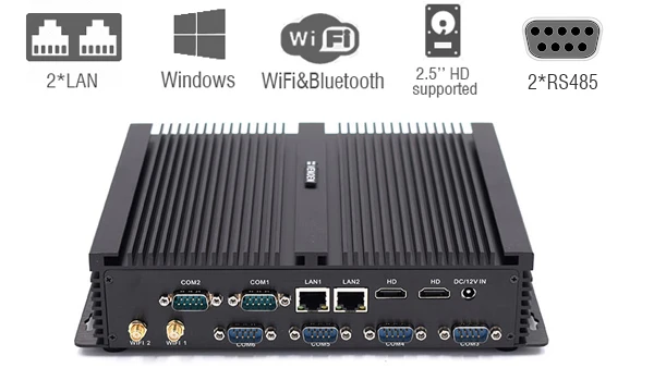 Industrial Mini PC I3 I5 I7 4500U 8GB DDR3 2 Lan Port 2 HD Win10 Computer Hardware & Software