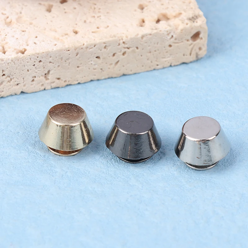 10sets Metal Bag Legs Bottom Rivets For DIY Leather Studs Bag Wear Protection Rivets For Bag Bottom Bag Belt Accessories