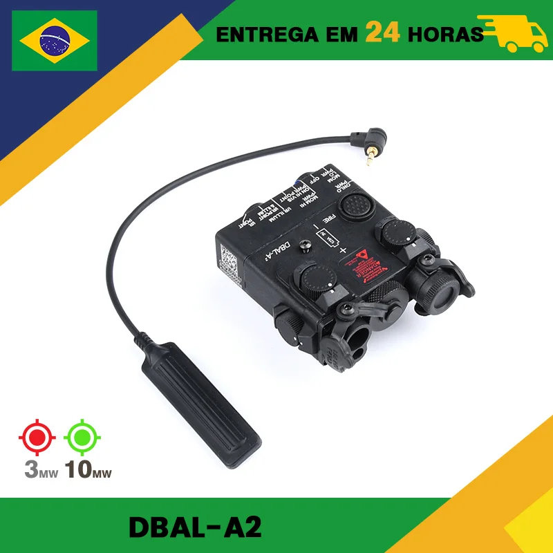 強力な戦術的な-led-懐中電灯狩猟赤緑ドットレーザー-dbal-a2-ストロボ白色光エアガンアクセサリースカウト