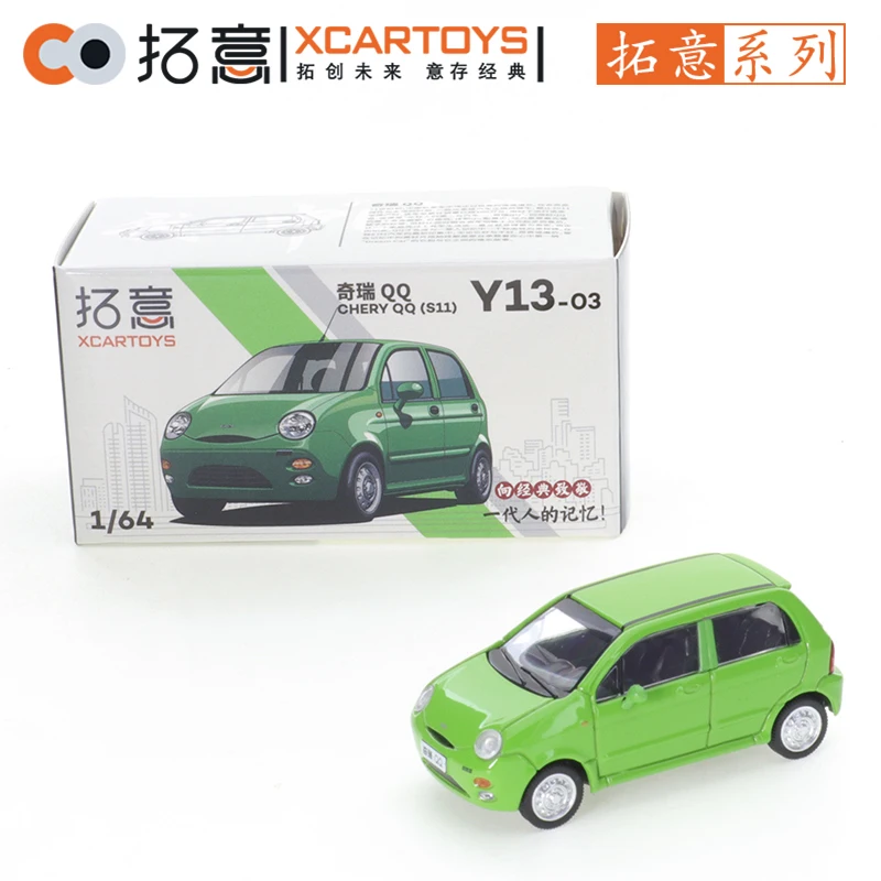 Xcartoys 1/64 Chery Qq Auto 'S Gelegeerd Speelgoed Motorvoertuig Diecast Metalen Model Vrienden Geschenken Verzamelen Ornamenten Kinderen Speelgoed Jongens