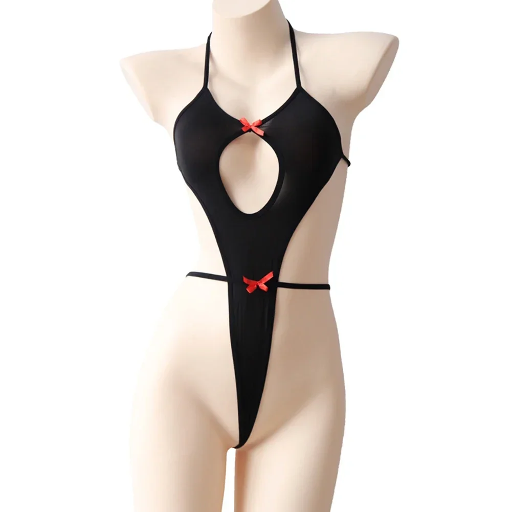 Bodystocking Diseño con cuello en V Tamaño medio Pijamas para mujer Diseño sin mangas Color sólido Uso doméstico para todas las estaciones Hotel Sleep