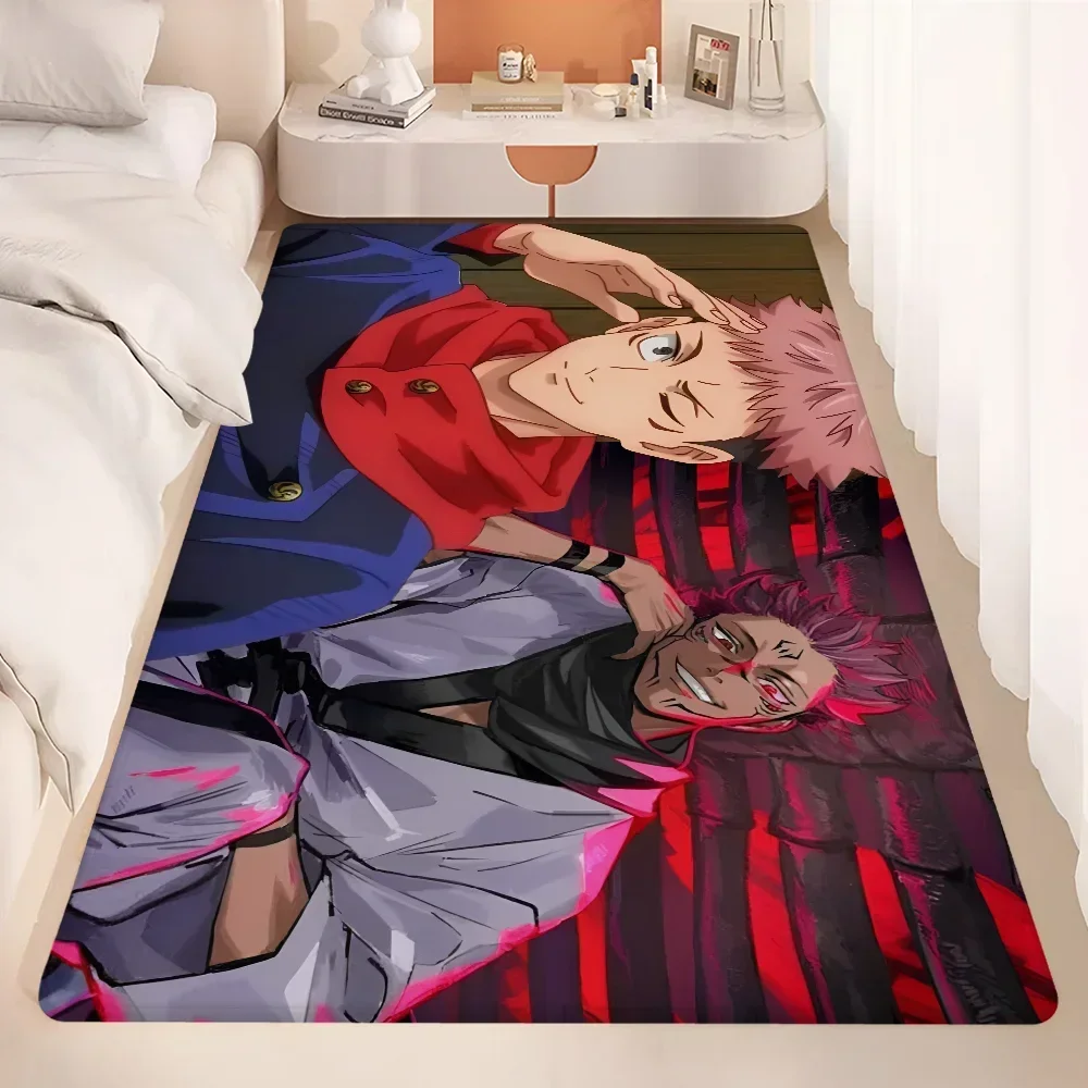 J-Jujutsu K-Kaisen Choso Yuji Hallway Carpet Non-Slip Laundry Room Mat Laundry Decor Balcony Child Living Room Bedside Area Rugs