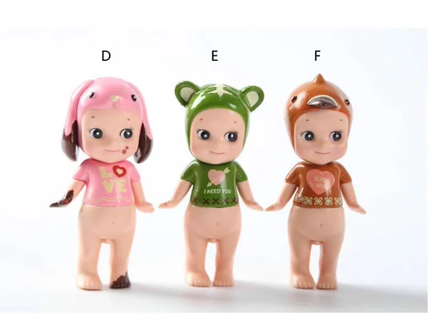 6pcs/ a lot  Animal Angel Series Angel Baby Dolls Mini FigureToys