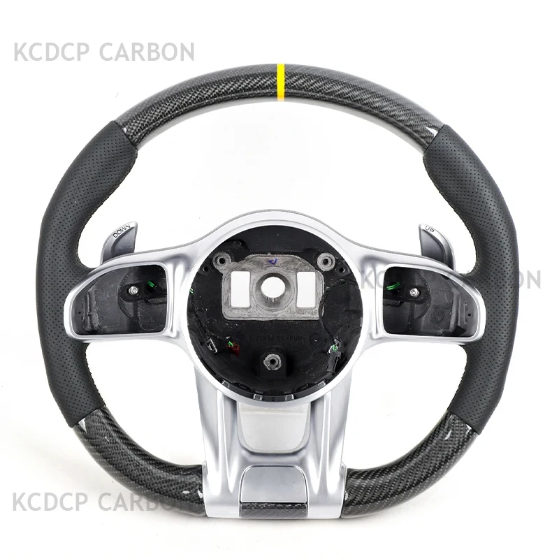 

For Mercedes benz A E S C G Class W205 W204 W212 W211 W213 E300 W218 Old Model Upgrade New Model LED Carbon Fiber Steering Wheel