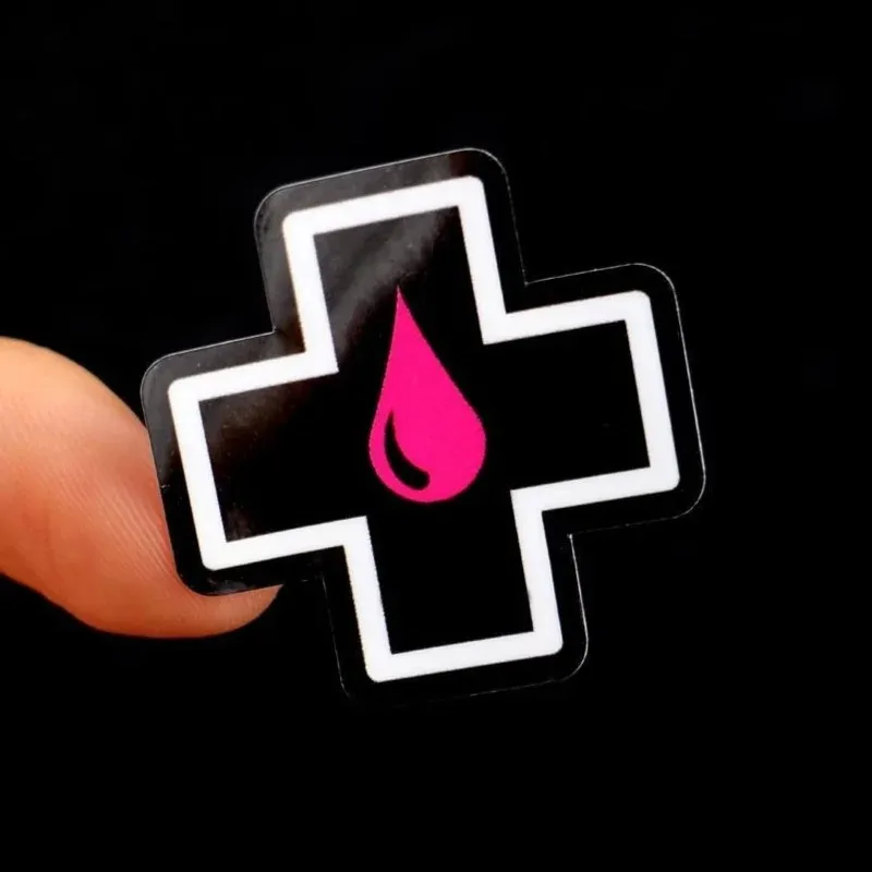 1개 MUC-OFF 방수 자전거 스티커 - 야외 사이클링 애호가를 위한 창의적인 자외선 차단 장식, 로드 바이크에 적합