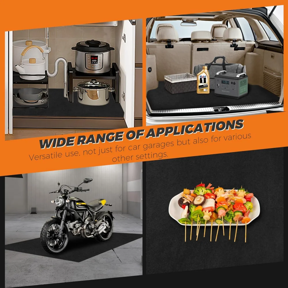 36x60inch Oil Spill Mat Car Maintenance Mat Proof Protective Waterproof Garage Mat Car Oil Leak Absorption Mat Auto Repair Pad