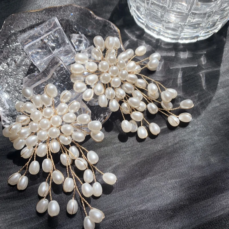 White Imitation Pearl Beads Earrings For Women Wedding Earring Romantic Eardrop 2024 New Design Jewellry Accessories