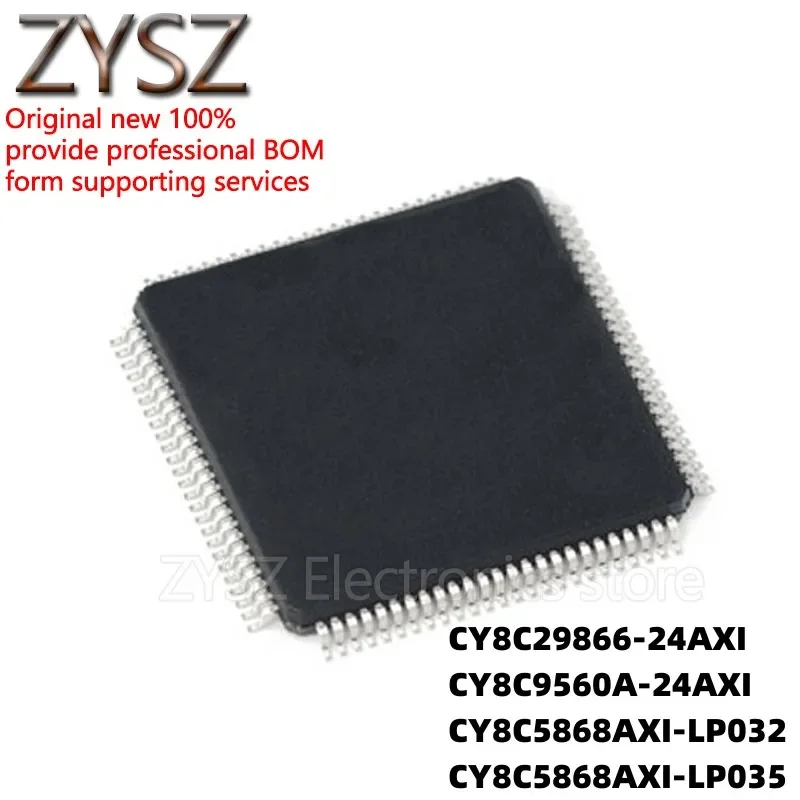 5PCS  CY8C29866-24AXI 8C9560A 8C5868AXI-LP032 -LP035 AXIT QFP100