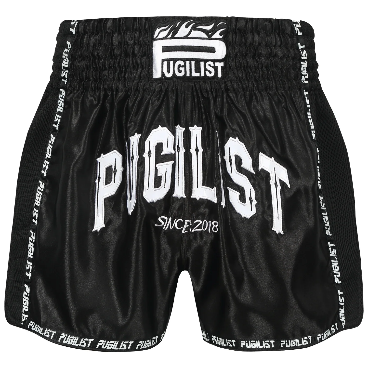 PUGILIST P5 ORIGIN  black muay thai shorts boxing fight short sport shorts embroidery quick-dry