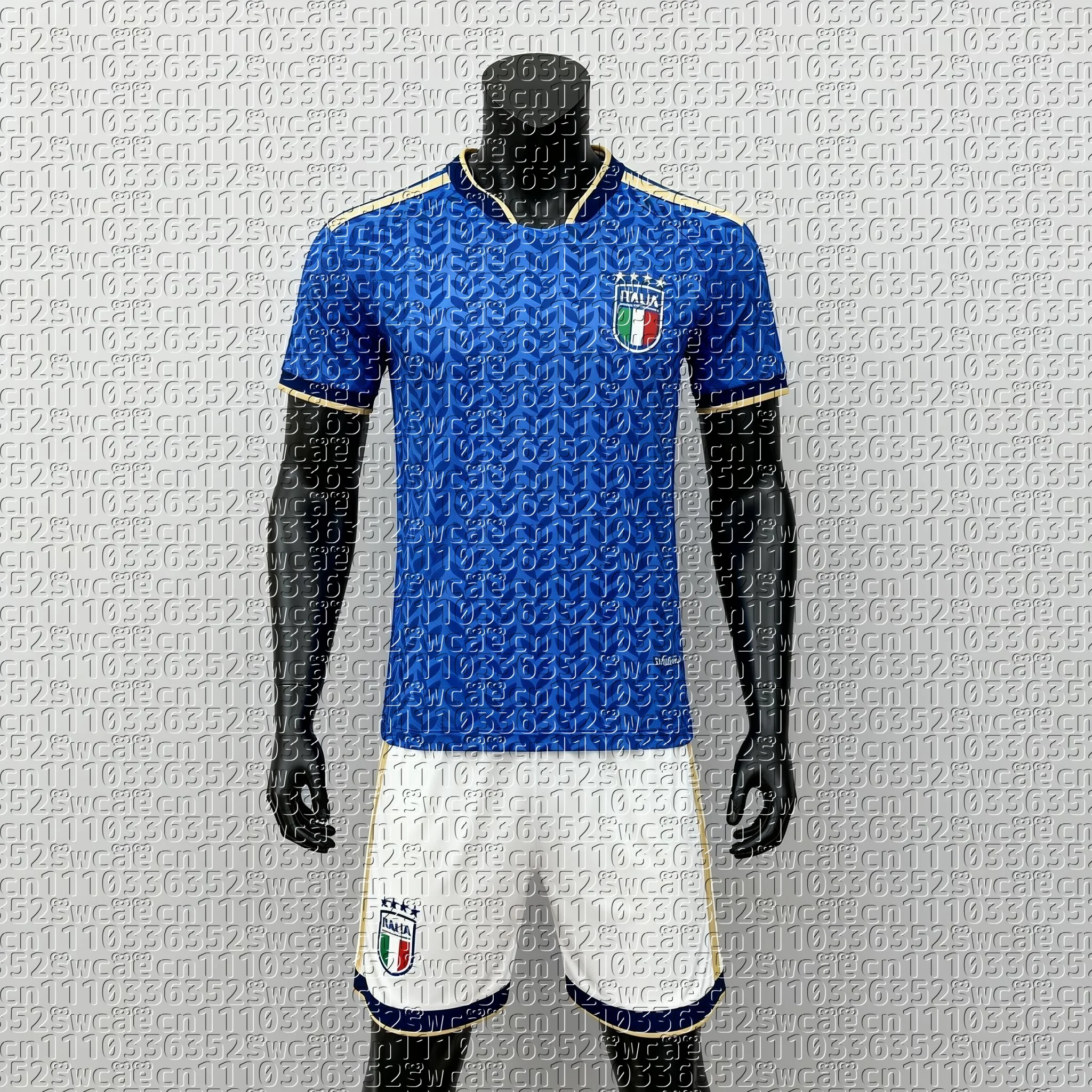 

2026 New Men's T-shirt Set, Italian Football Team Uniform, Summer Training Uniform, Adult Sports Top, Shorts