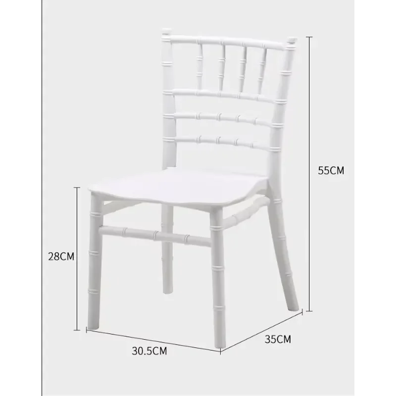durable Wholesale Transparent Acrylic Dining Party Chair White Plastic Chairs