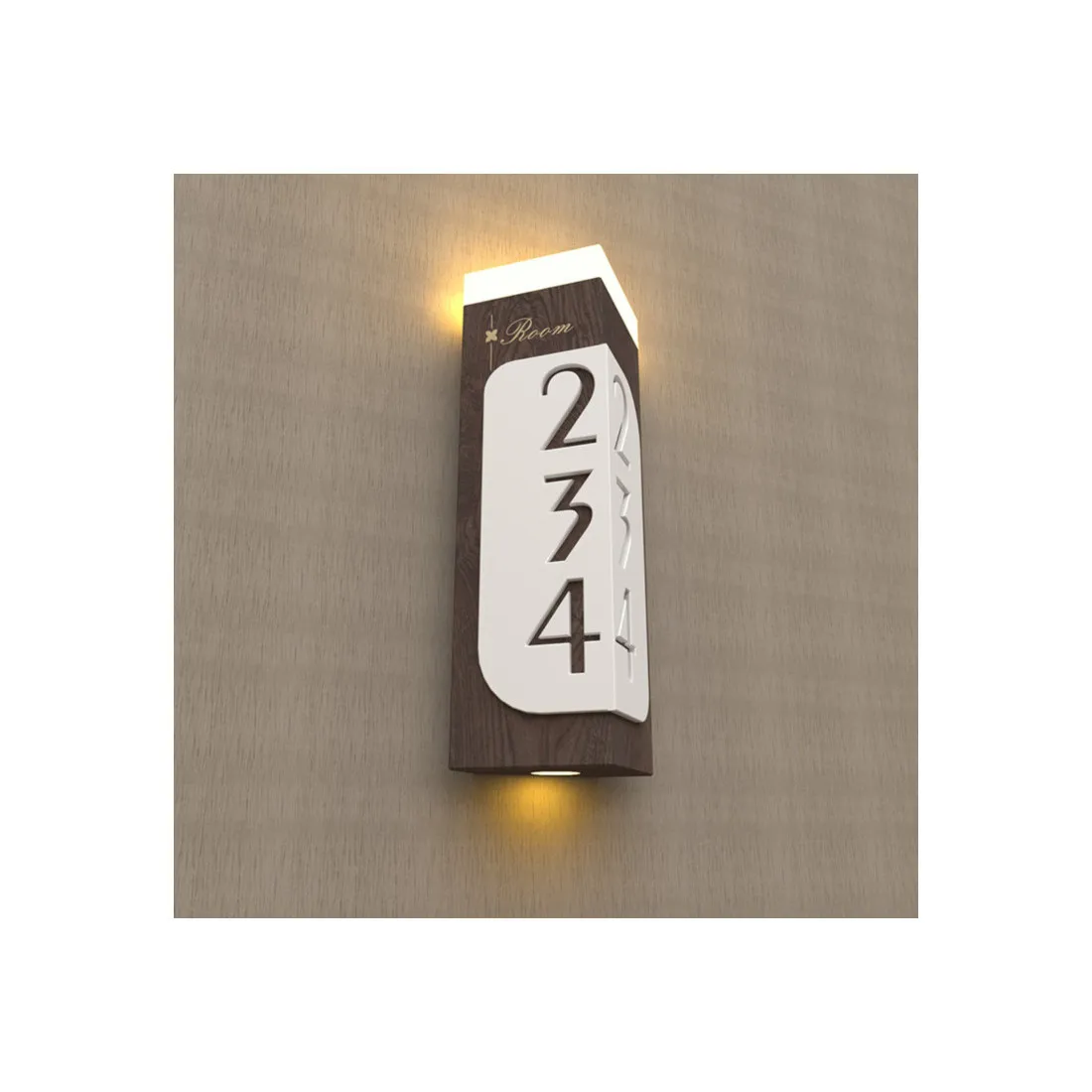 

2021 Hot selling House number plate customize hotel room number signs