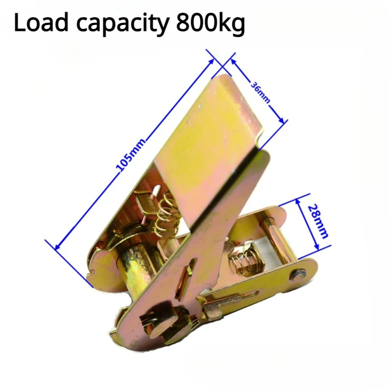 3m Cargo Strap Ratchet Tensioner Freight Car Fixed Tightener Tighten Rope For Luggage Goods Transportation Outdoor Camping image 4