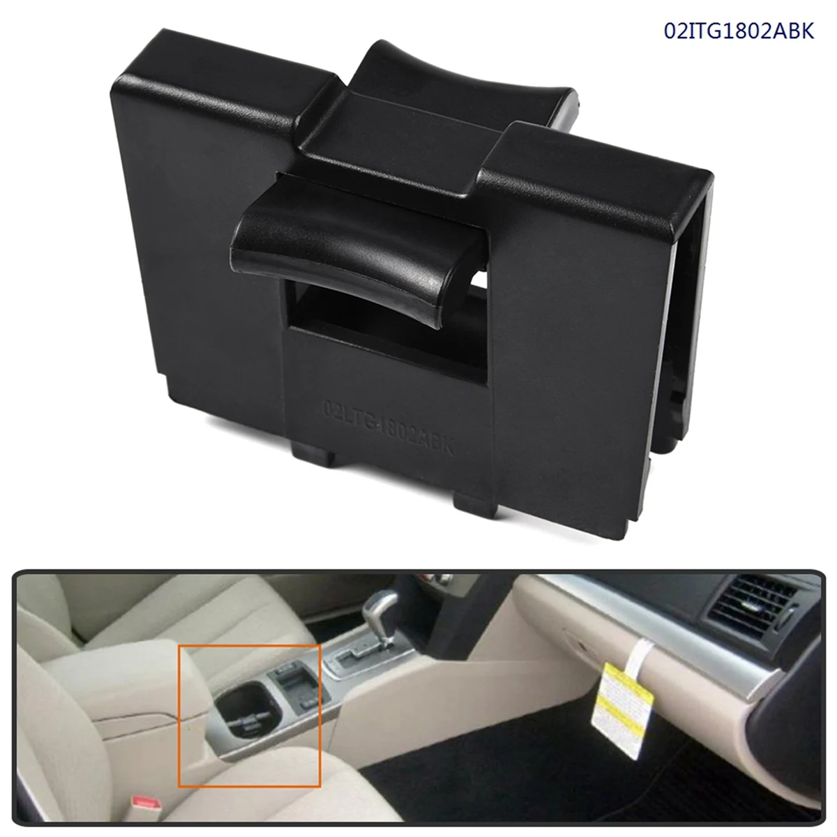 Divisore inserto portabicchieri Console centrale 92118 aj000 per SUBARU FORESTER 2014-2019 LEGACY 2015-2020 OUTBACK 2014-2020