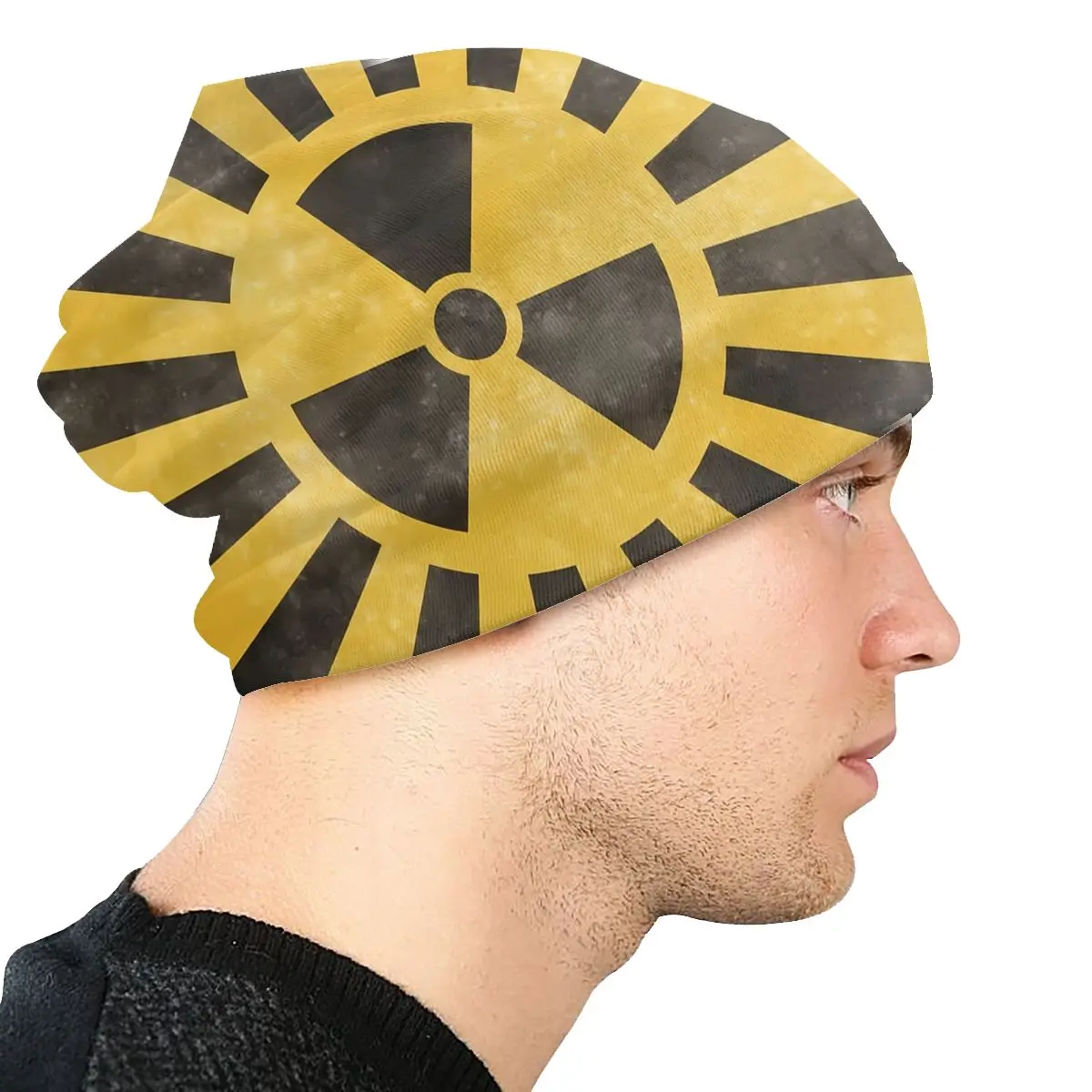 Atomic Radioactive Skullies Beanies Autumn Spring Hats Dange Warning Thin Bonnet Special Caps Men Women's Earmuffs image 4