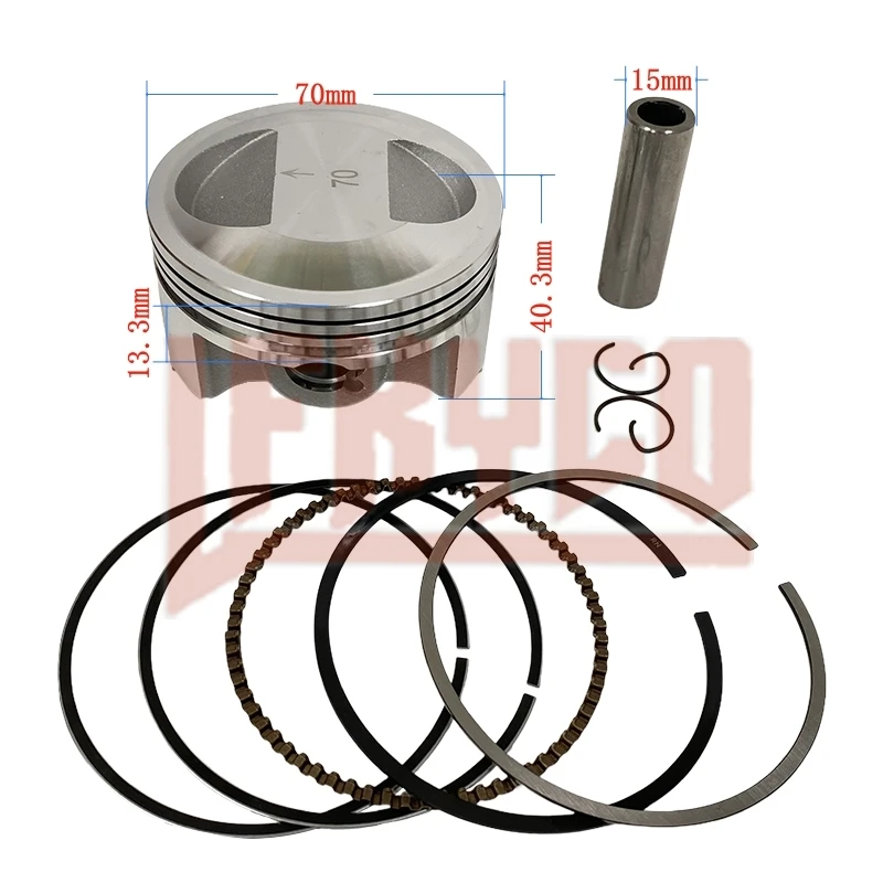 

Motorcycle Racing Modified 65.5mm/70mm Big Bore for Honda CRF230 CRF230F CG230 Big To 250CC 300CC High Compression Piston Kit