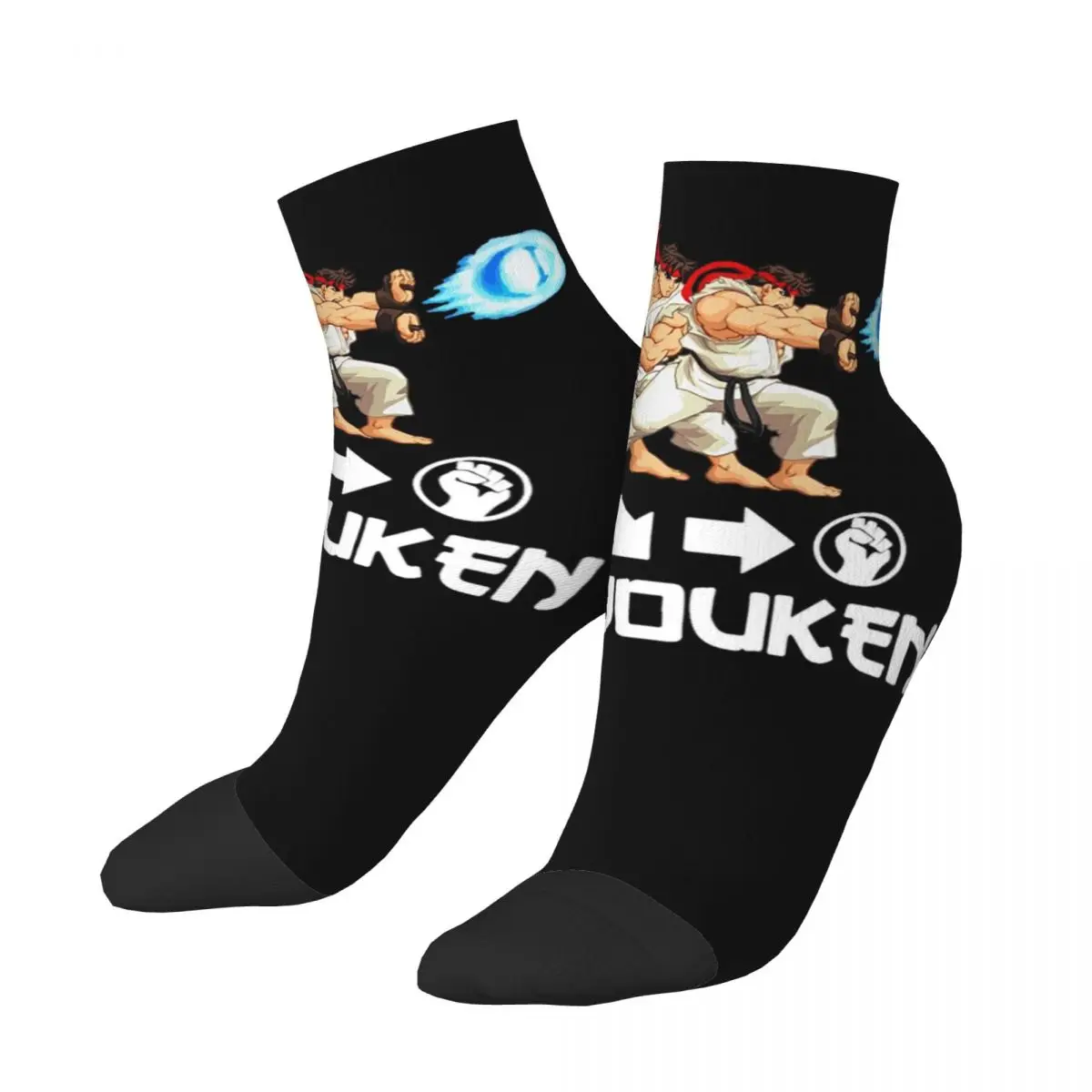 Defeated Portraits Super Street Fighter Socks Harajuku Stockings All Season Socks Accessories for Man's Woman's Gifts