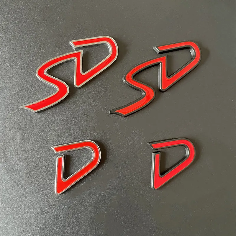 

3D Metal SD D Logo Badge Emblem Car Rear Trunk Sticker Decals For Mini Cooper D SD Clubman Countryman F54 F55 F56 F60 R55 R60