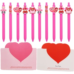 20pcs Valentine’s Day Pens with Love Greeting Cards Perfect for Anniversary Wedding Birthday Small Valentine’s Exchange Gifts