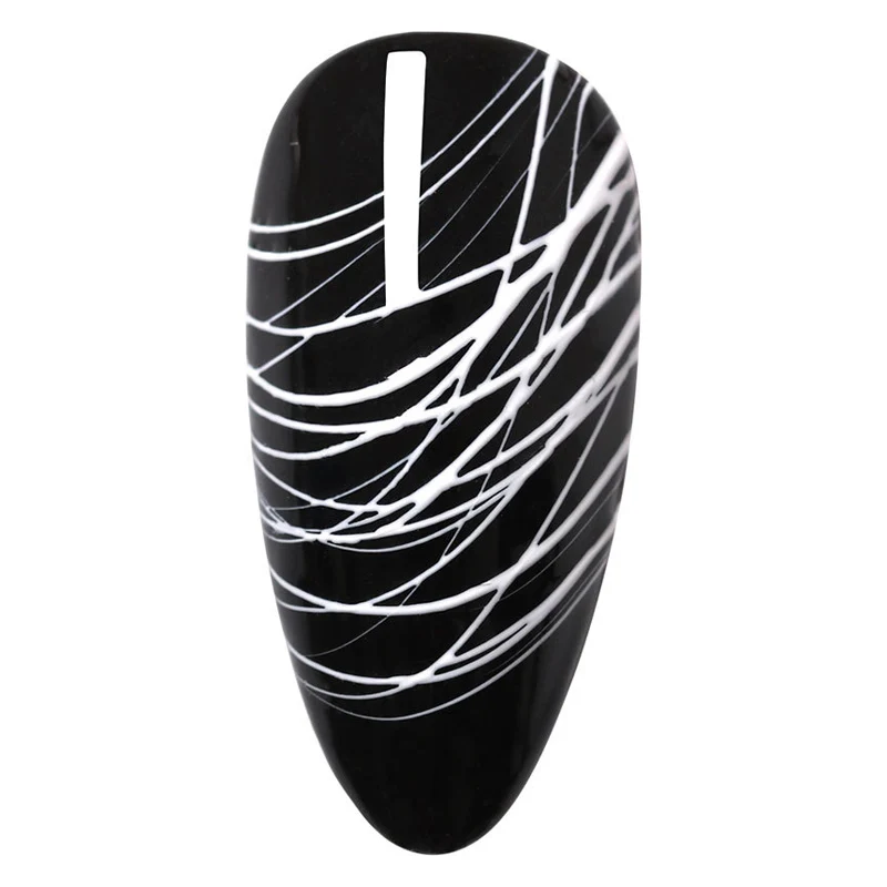 Colori 20g Nail Art Stretch dipinto colla spazzolata colla ragno forniture per Nail Art bianco nero oro TSLM1