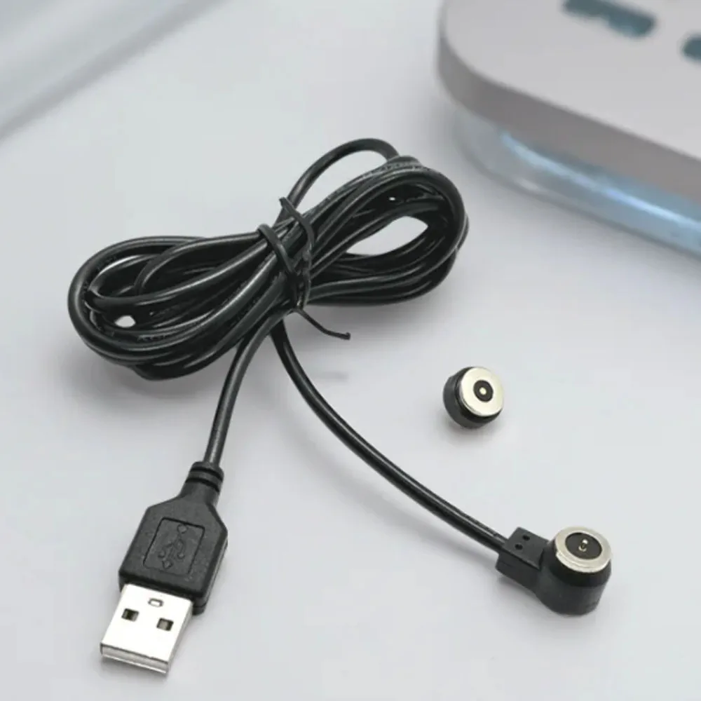 24V 2A USB Open DC Magnet Spring-Loaded Pogo Pin Connector Set with Fast Charging 2A Magnetic Cable Power Cord 1.5Meter for Lamp