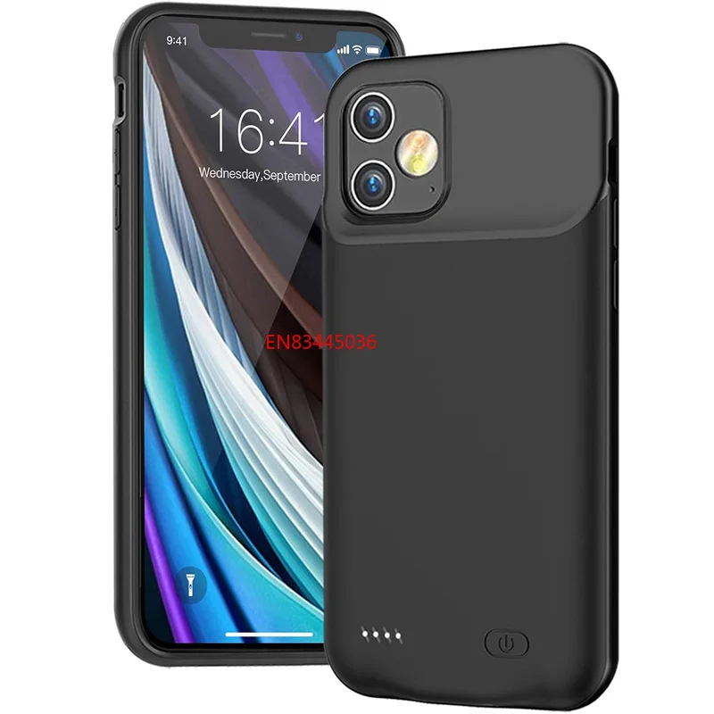 10000mAh Battery Case for iPhone 11 12 13 14 Pro Max, Ultra Slim Rechargeable Protective Charging Case, Extended Battery Charger