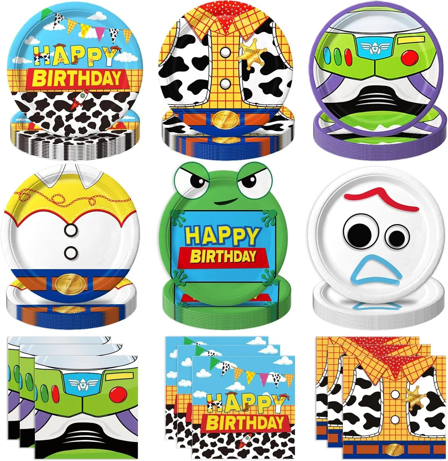 Toy Inspire Game Story Birthday Party Decoration Tablecloth Plate Cup Gift Bag Napkin Baby Shower Toys' Adventure Party Favors