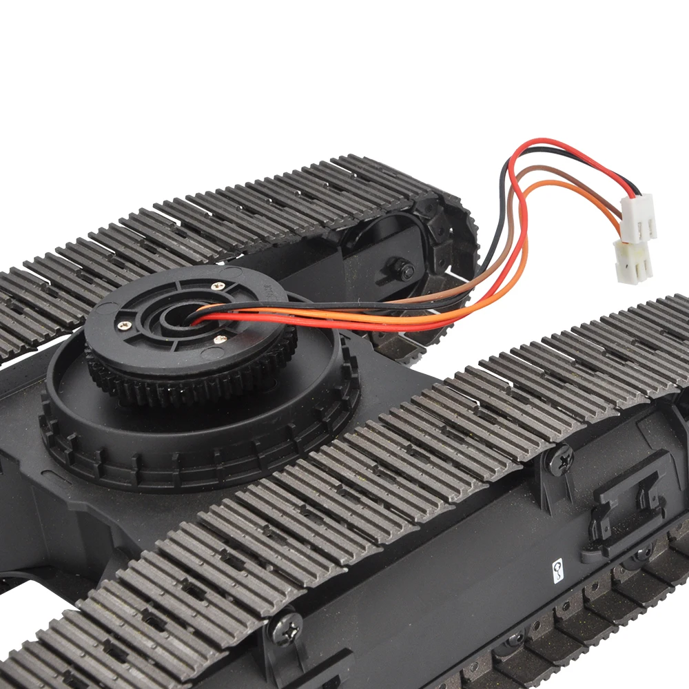 RC Chassis With Infinite Rotation Full Metal Crawler Walking Motor For Upgrade Huina 1:14 1550/ 1592/ 1593/ 1594 Excavator Model