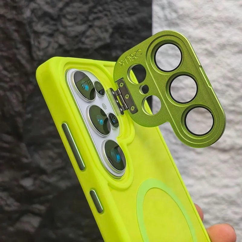 Fresh Color Camera Protect Stand Holder for Magsafe Case For Samsung Galaxy S25 S23 S24 S26Ultra Plus Magnet Lens Bracket Cover - view 4