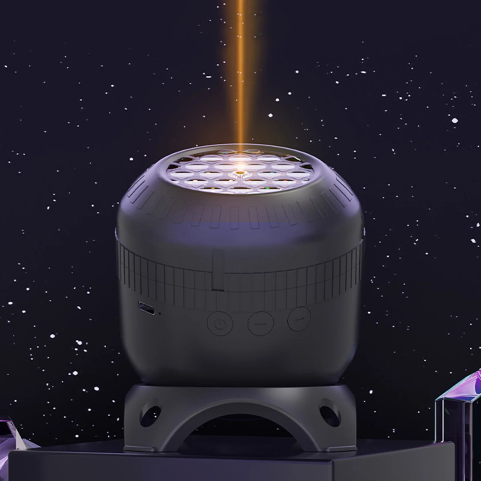 8-in-1 LED Projector Night Light Rotating Christmas Snowflake Ocean Galaxy Star USB Holiday Party Decor