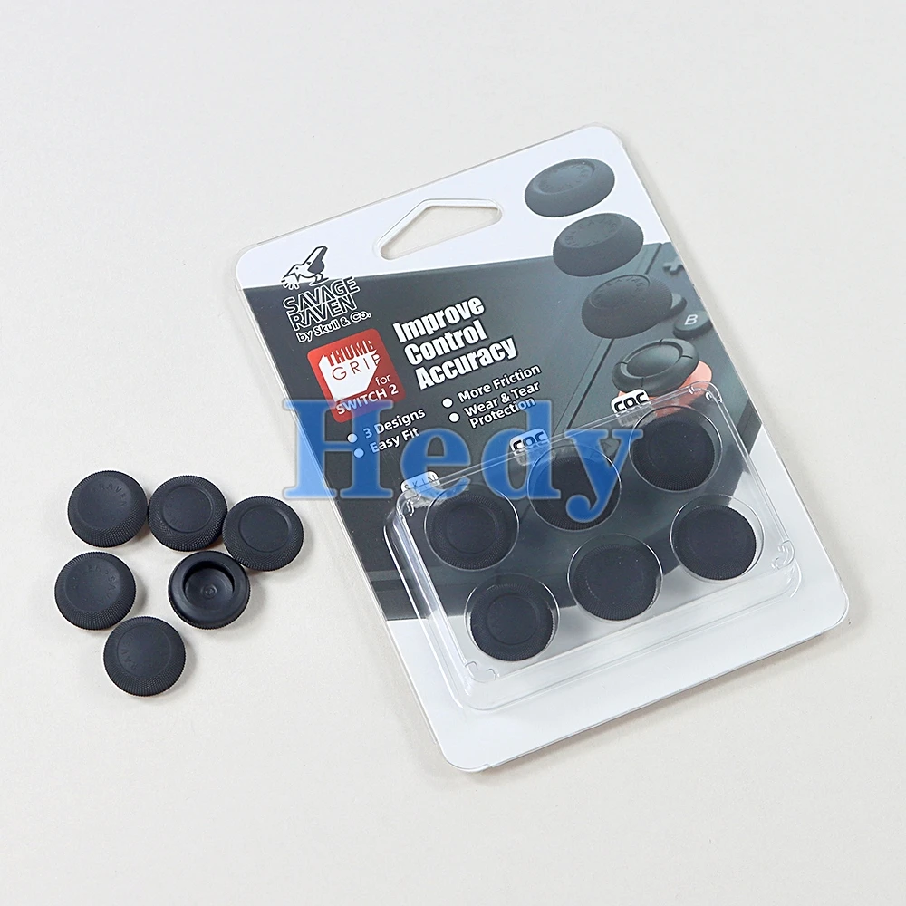 10 комплектов 6in1 Savage Raven для черепа, крышка джойстика, набор ручек для большого пальца, чехол для джойстика для Nintendo Switch 2 Joy Con JoyCon