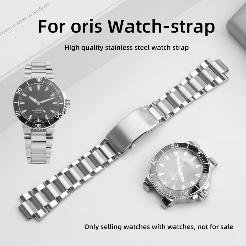 For/ORIS/AQUIS/series/7730/7740/diving/watch/strap/ORIS/strap/replacement/24-12MM//men's//quality/stainless/steel/watchband