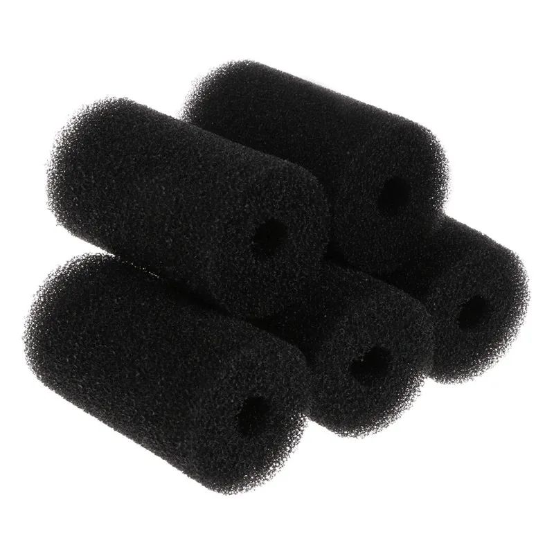 5 pcs Pre-Filter Sponge Replacement Aquarium Filter Media Black Foam Rolls Fish for Tank Filter Covers Accessories