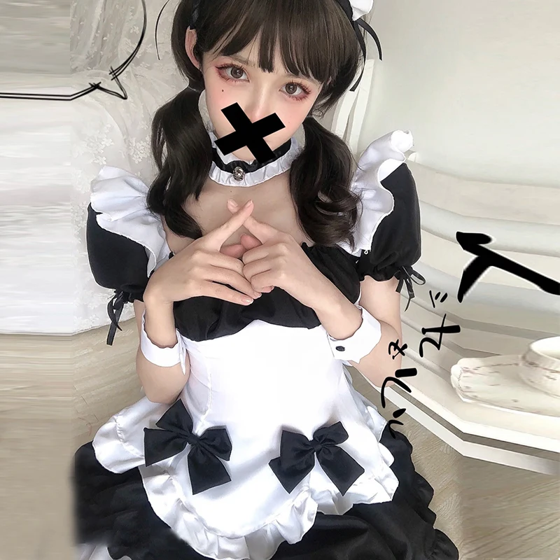 

Хэллоуин Pure Cosplay Maid Sweet Cute Lolita orm Set Большой размер Школьный orm Экипировка для молодых женщин Полиэстер Материал