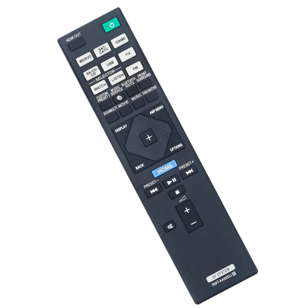 RMT-AA320U Replacement Remote Control pengganti untuk Sony AV Receiver STR-ZA810ES STR-DN1080 STRZA810ES STRDN1080