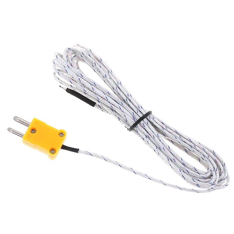 [New] New sale 1PC 5m K type temperature sensor thermocouple probe cable wire