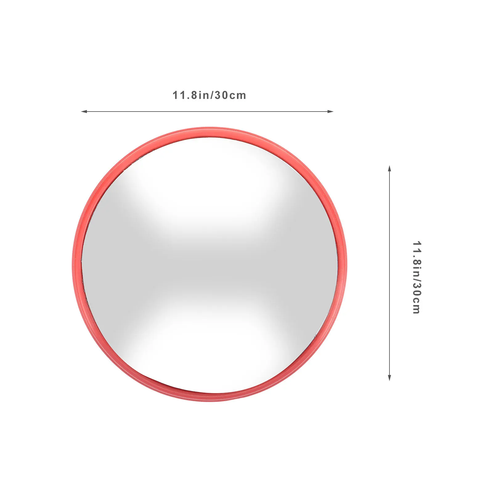 Convex Safety Mirror Round Plastic Indoor Security Mirror for Hallway Warehouse Garage Property Management