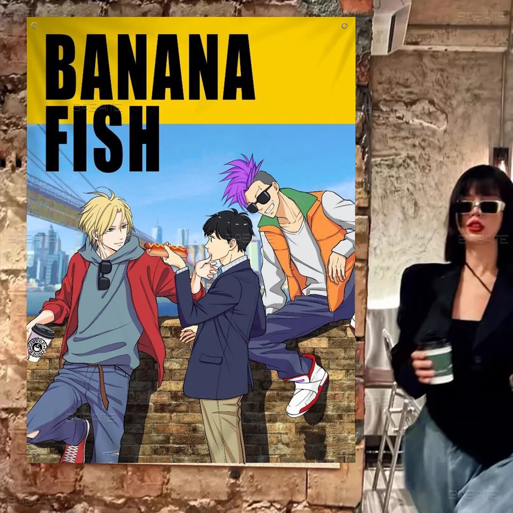 

Banana Fish Anime Chart Flag For Living Room Home Dorm Decor Art Home Decor Banner