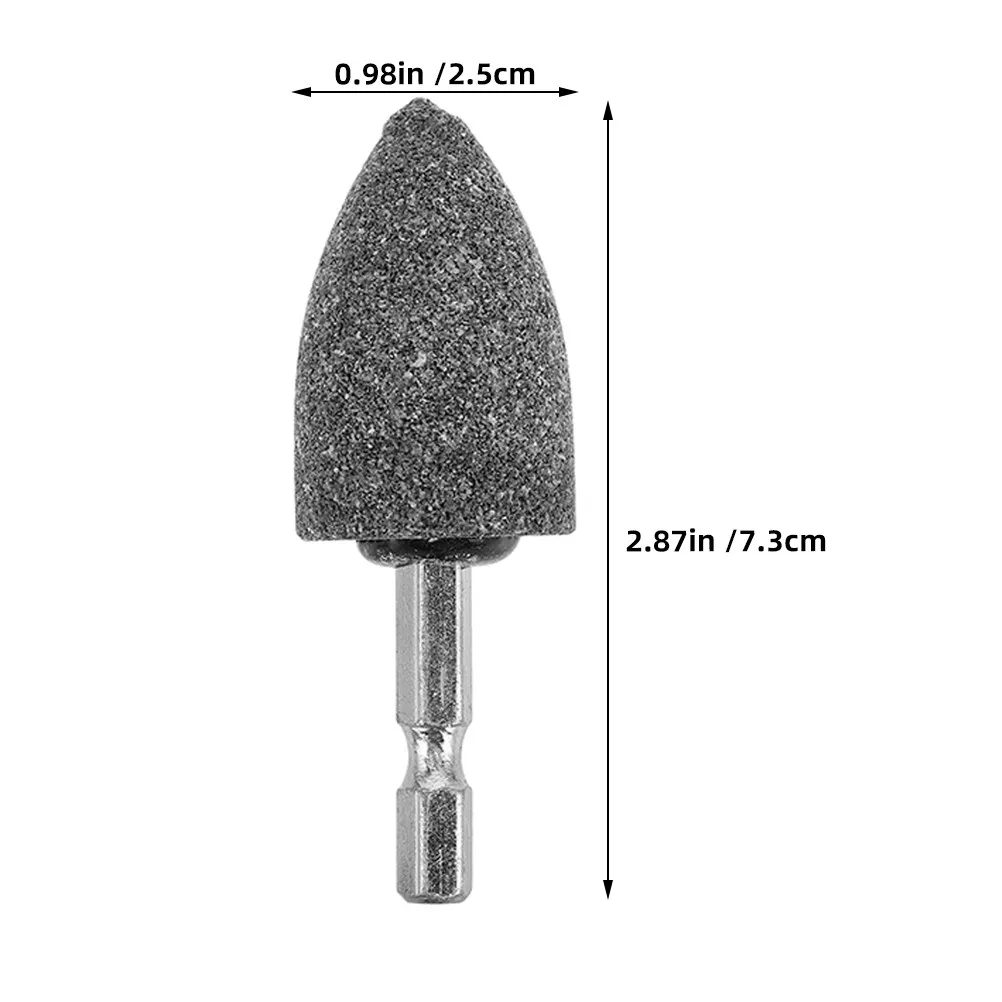 10Pcs Conical Rotary Grinding Stone 25mm Hex Shank Drill Grinding Bits for Metal Wood Plastic Polishing Drill Grinder Attachment - view 4